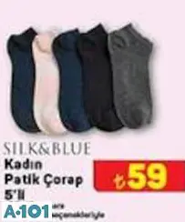 SİLK&BLUE KADIN PRATİK ÇORAP 5'Lİ